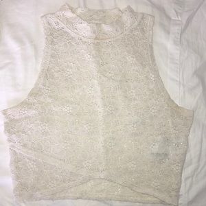 Floral/Lacey crop top